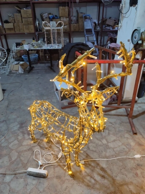 140 Cm Işıklı Geyik