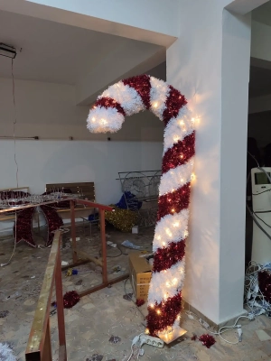 Yılbaşı Işıklı Baston Şeker