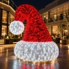 Dev LED Işıklı Noel Baba Şapkası