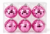 Pembe Yılbaşı Disko Topu 4 Cm